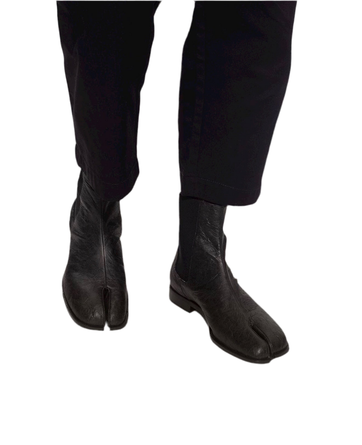 Maison Margiela MM22 Paper Effect Leather Tabi Boots