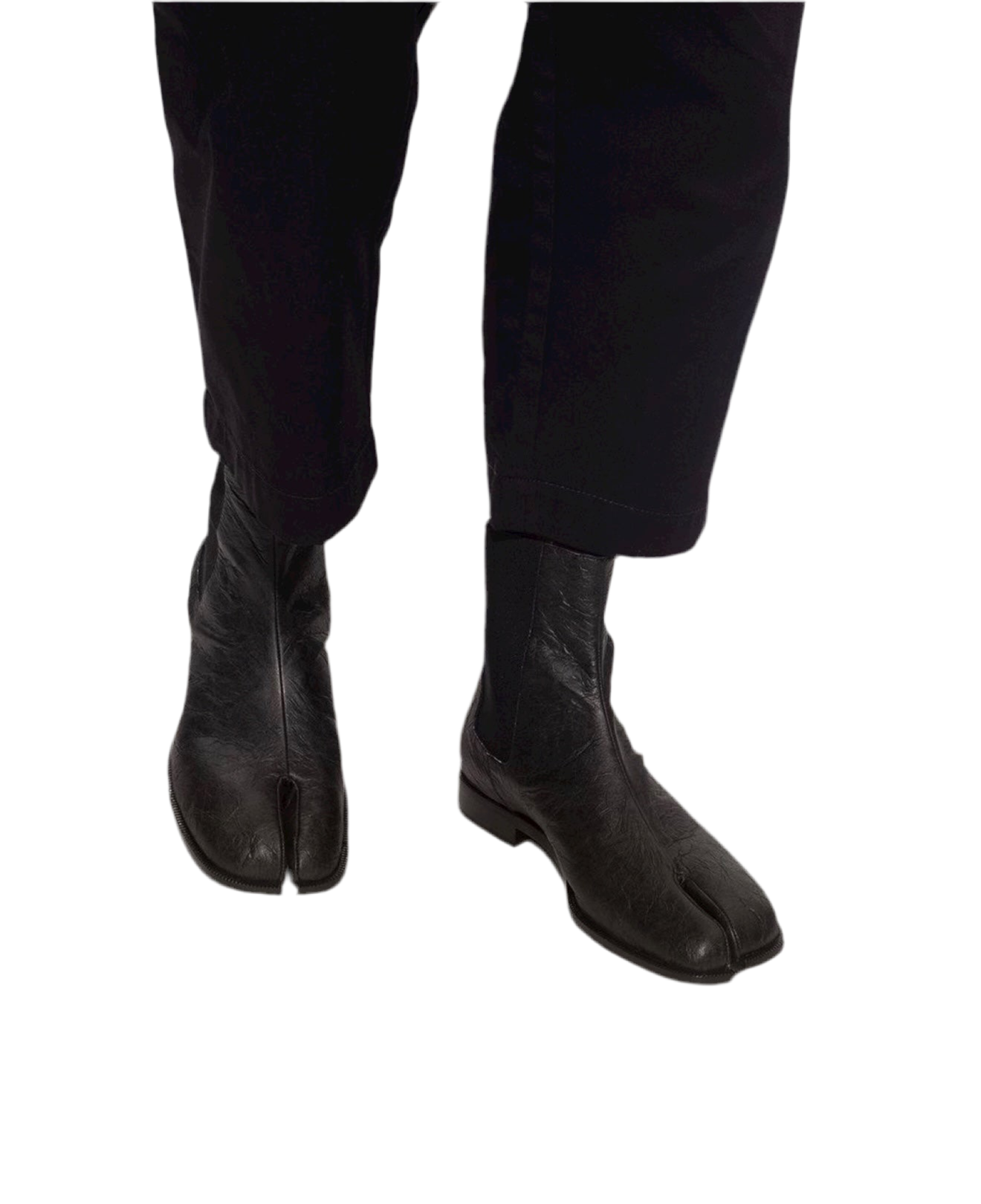 Maison Margiela MM22 Paper Effect Leather Tabi Boots