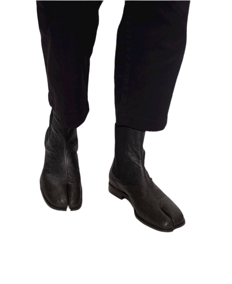 Maison Margiela MM22 Paper Effect Leather Tabi Boots