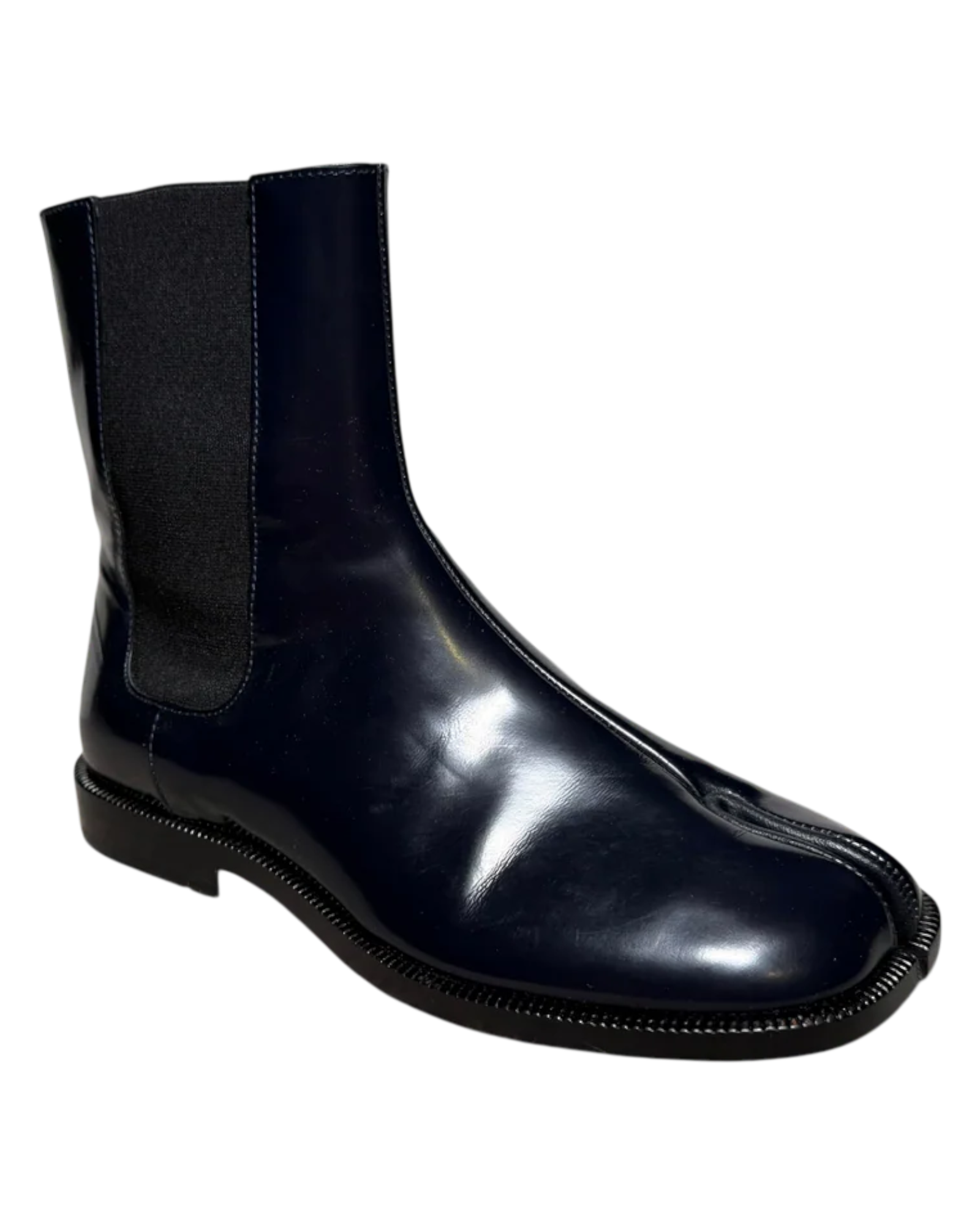 Maison Margiela Patent Leather Tabi Ankle Boot