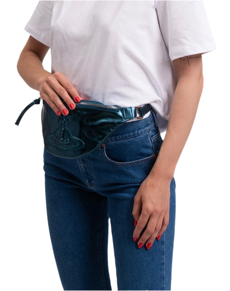 Vivienne Westwood Hilda Small Leather Beltbag in Blue