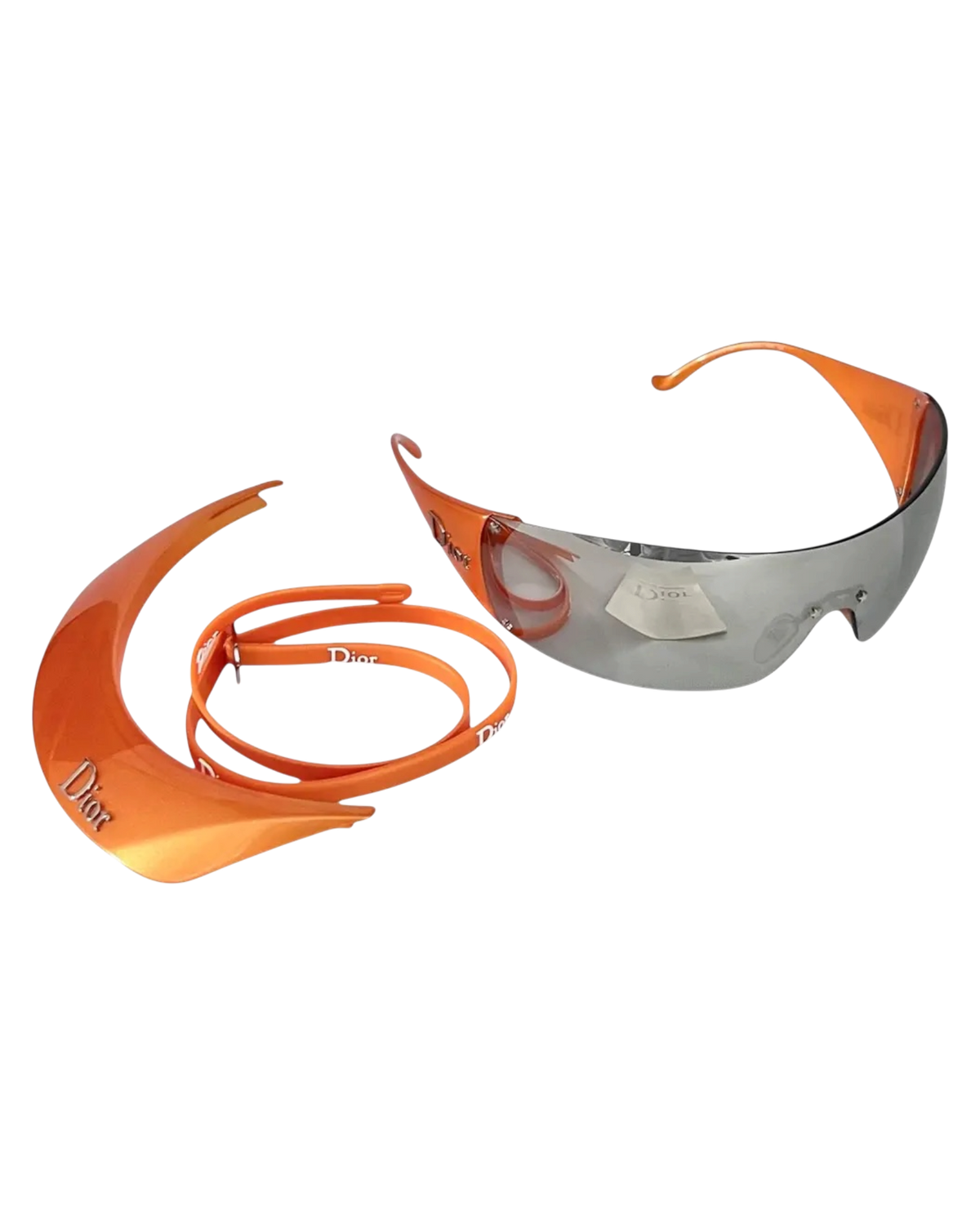 Dior ‘Golf Visor’ Sunglasses — Orange, One Size