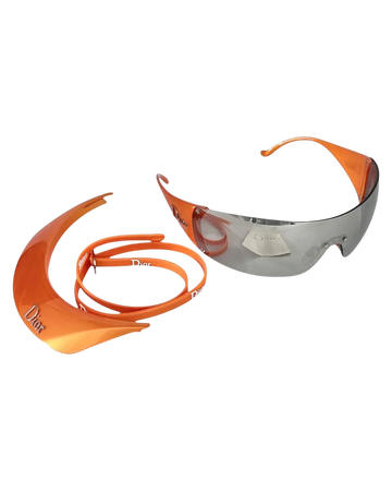 Dior ‘Golf Visor’ Sunglasses — Orange, One Size