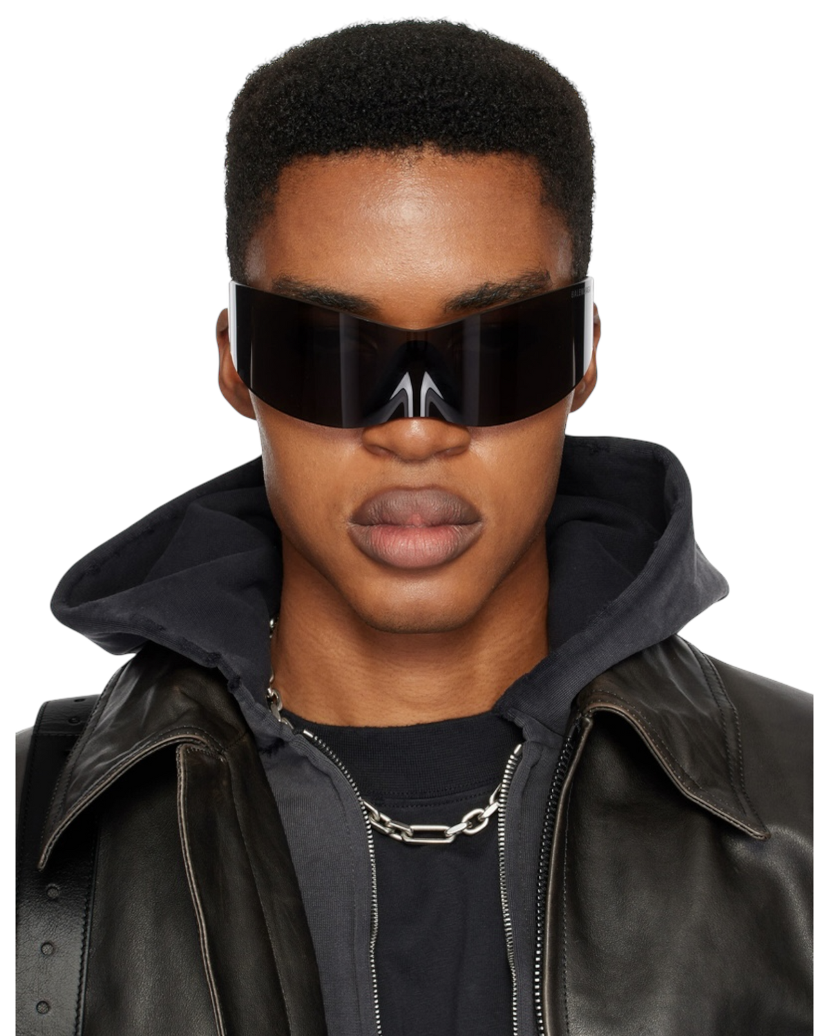 Balenciaga Panther Mask Sunglasses in Black