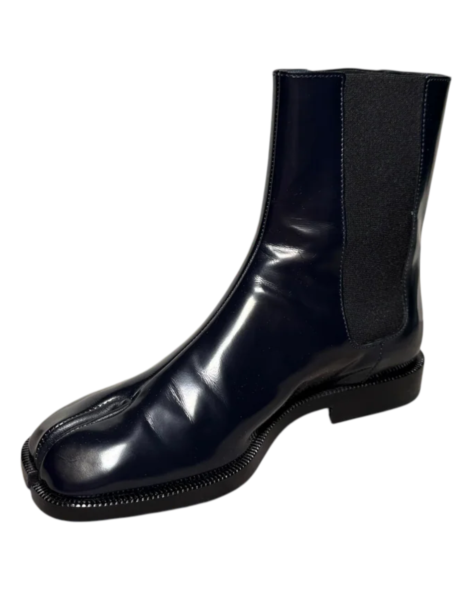 Maison Margiela Patent Leather Tabi Ankle Boot