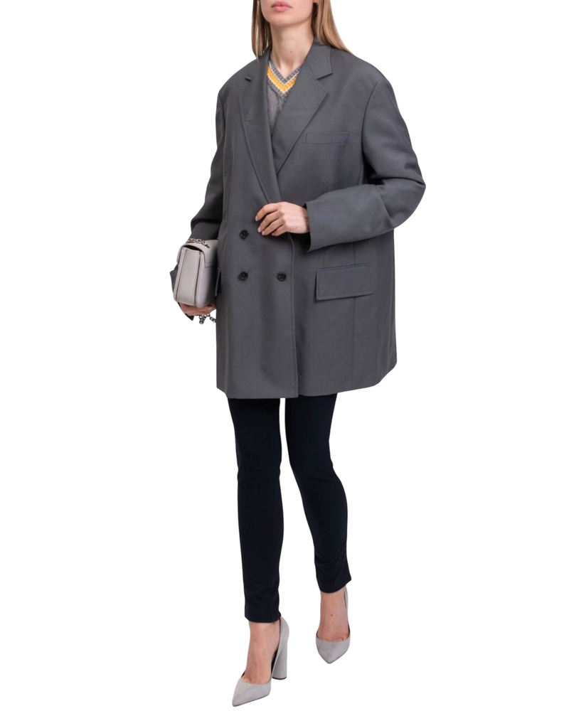 Prada Double-Breasted Oversized Blazer