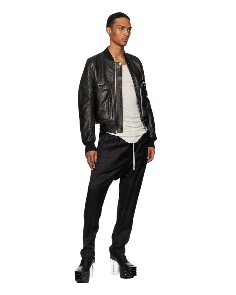 Rick Owens Leather Kiss Boots in Black