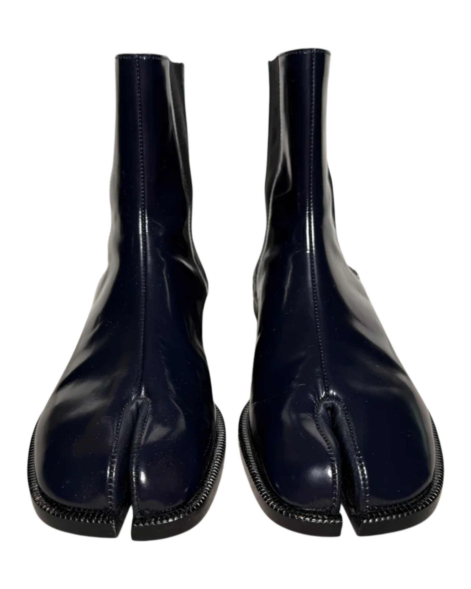 Maison Margiela Patent Leather Tabi Ankle Boot