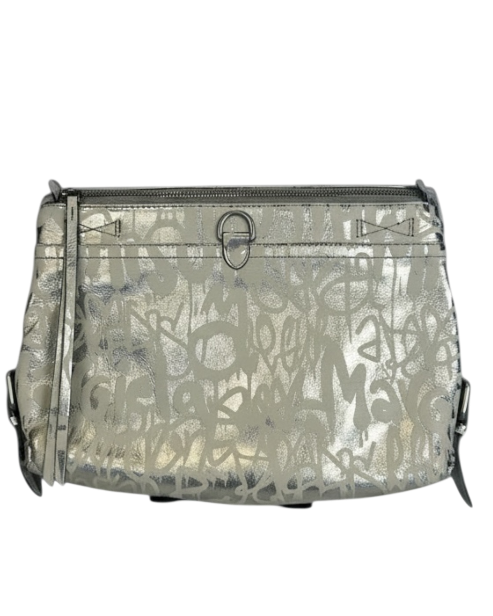 Maison Margiela Crinkle Leather Graffiti Clutch