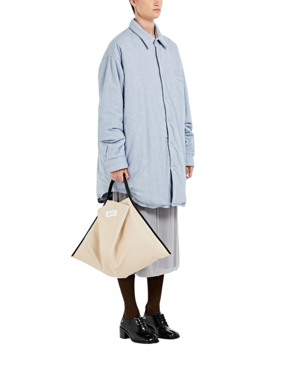 Maison Margiela Beige Mouchoir Tote Bag