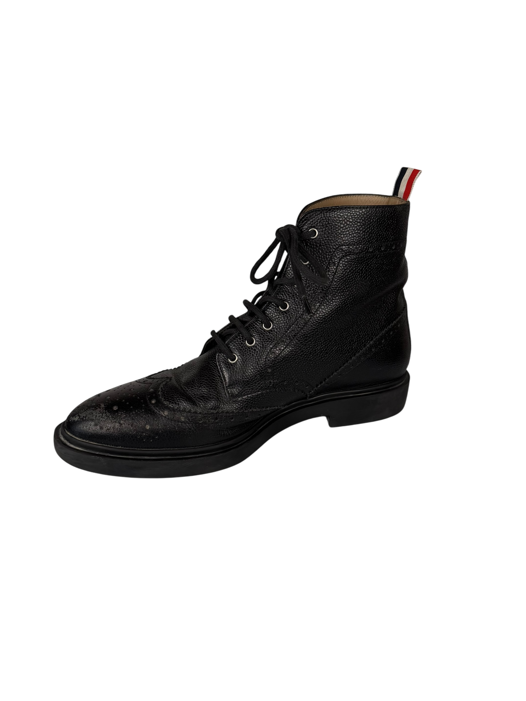 Thom Browne Pebble Grain Wingtip Boots