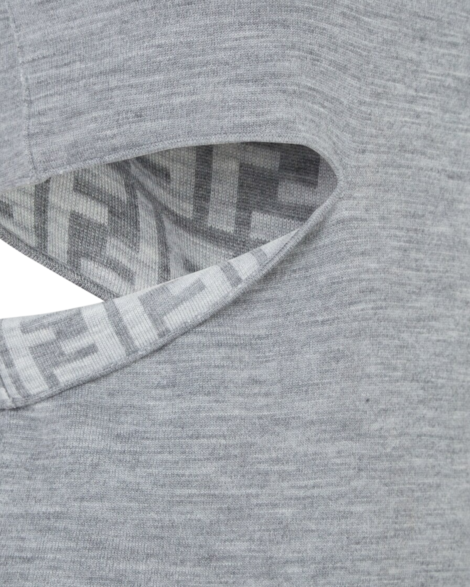 Fendi FF Monogram Cut-Out Knit Top