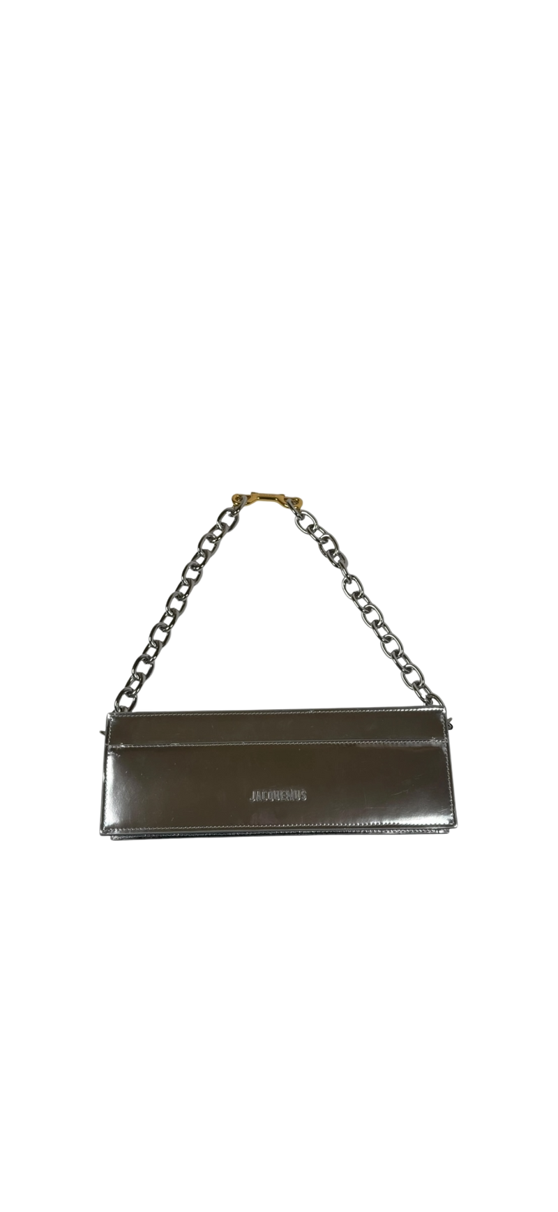 Jacquemus Le Ciuciu bag in metallic silver