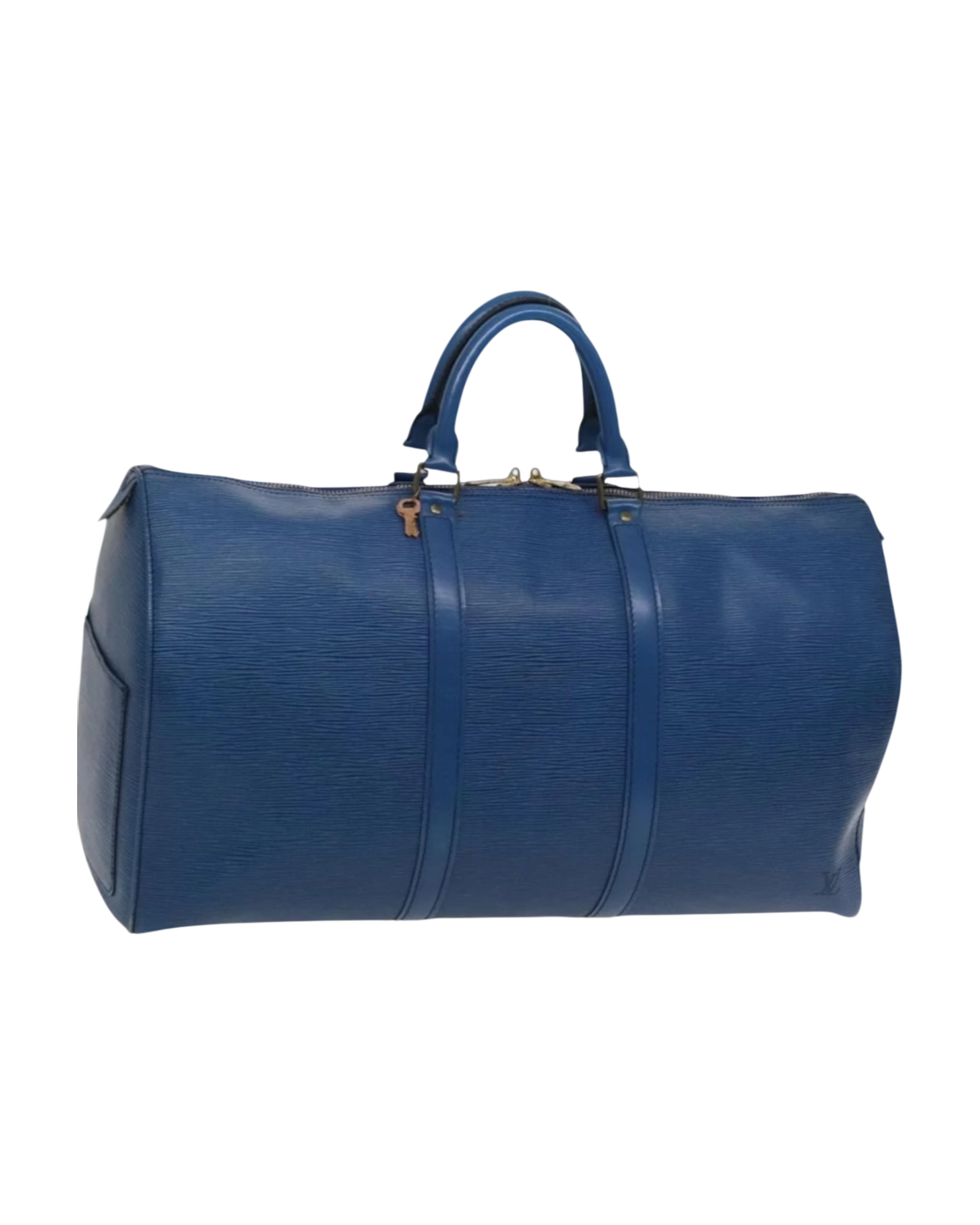 Louis Vuitton Keepall Bag in Blue Epi