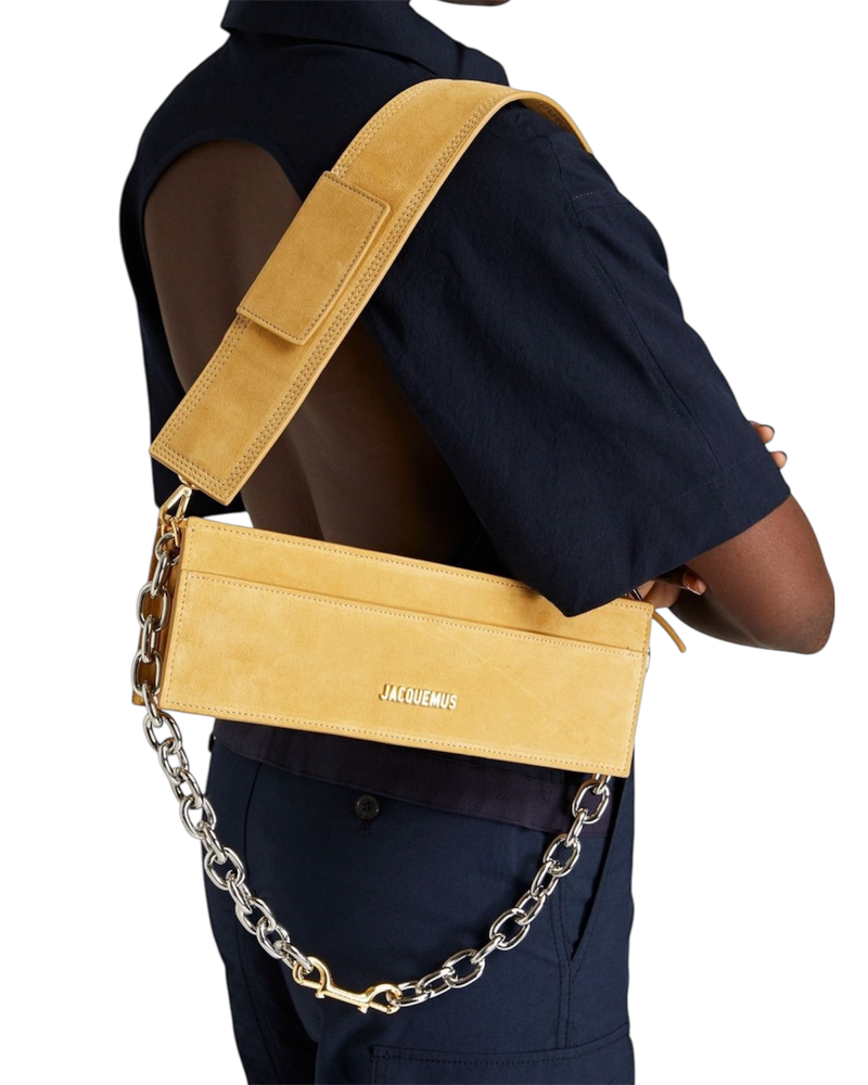 Jacquemus Le Ciuciu Suede Shoulder Bag (Butter)