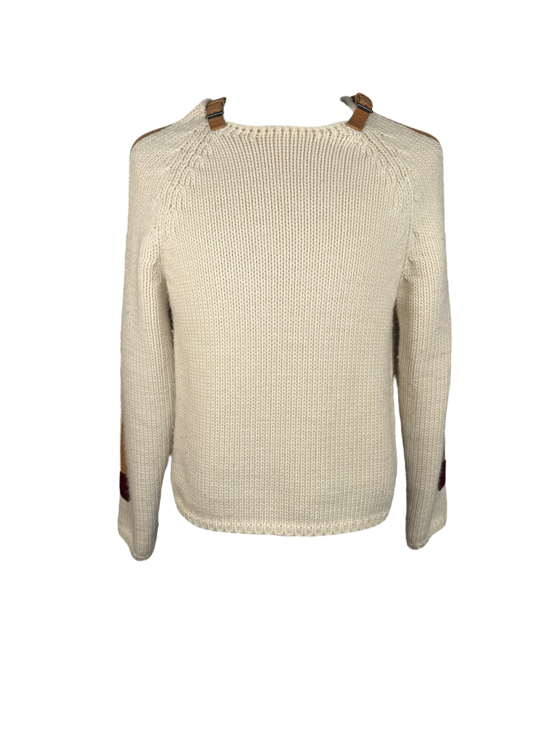 Gucci Buckle Strap Wool Sweater