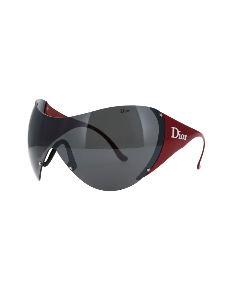 Dior Ski 1 Shield Sunglasses — Red
