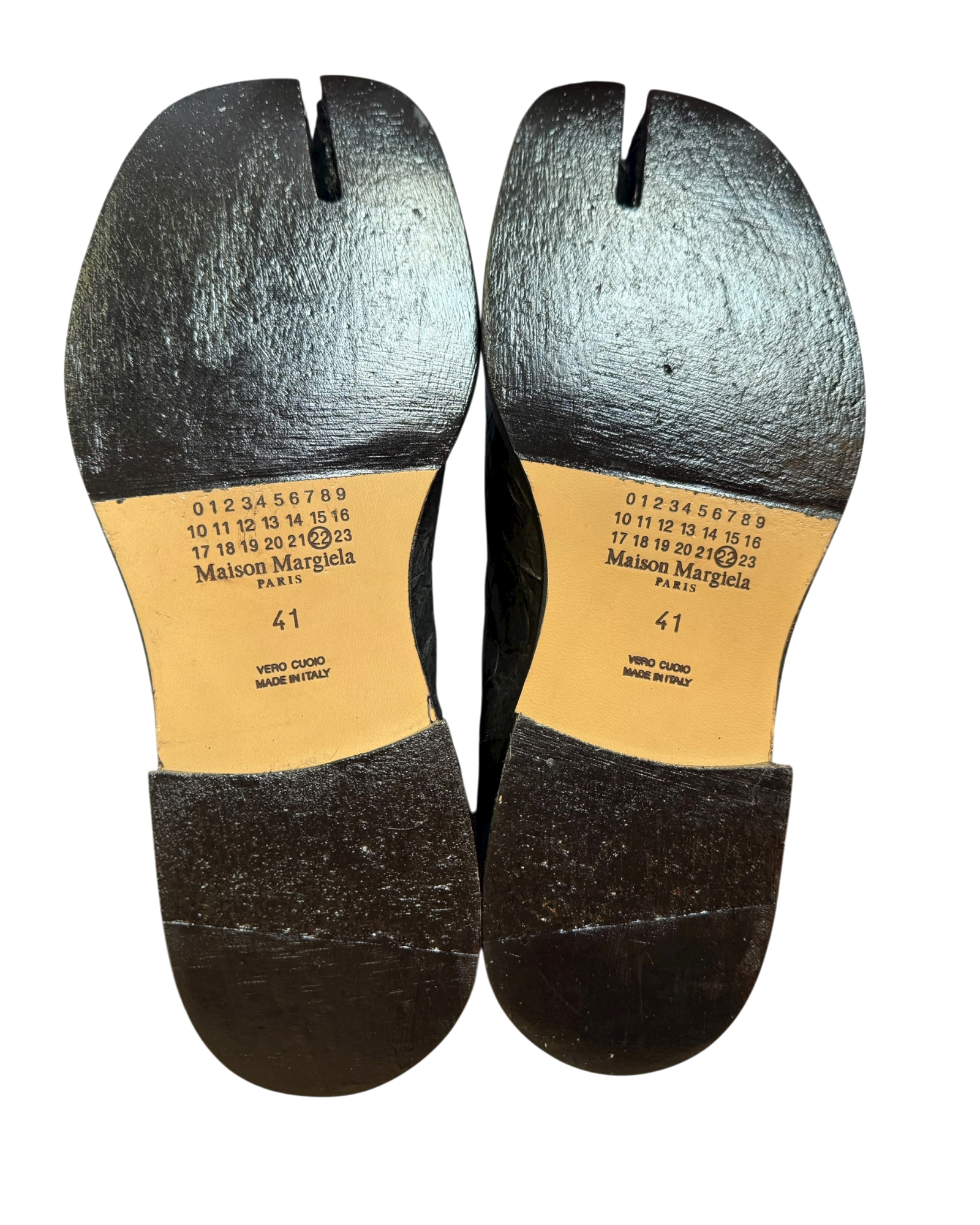 Maison Margiela MM22 Paper Effect Leather Tabi Boots