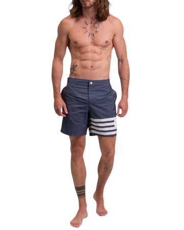 Thom Browne Swim Tech 4-Bar Board Short