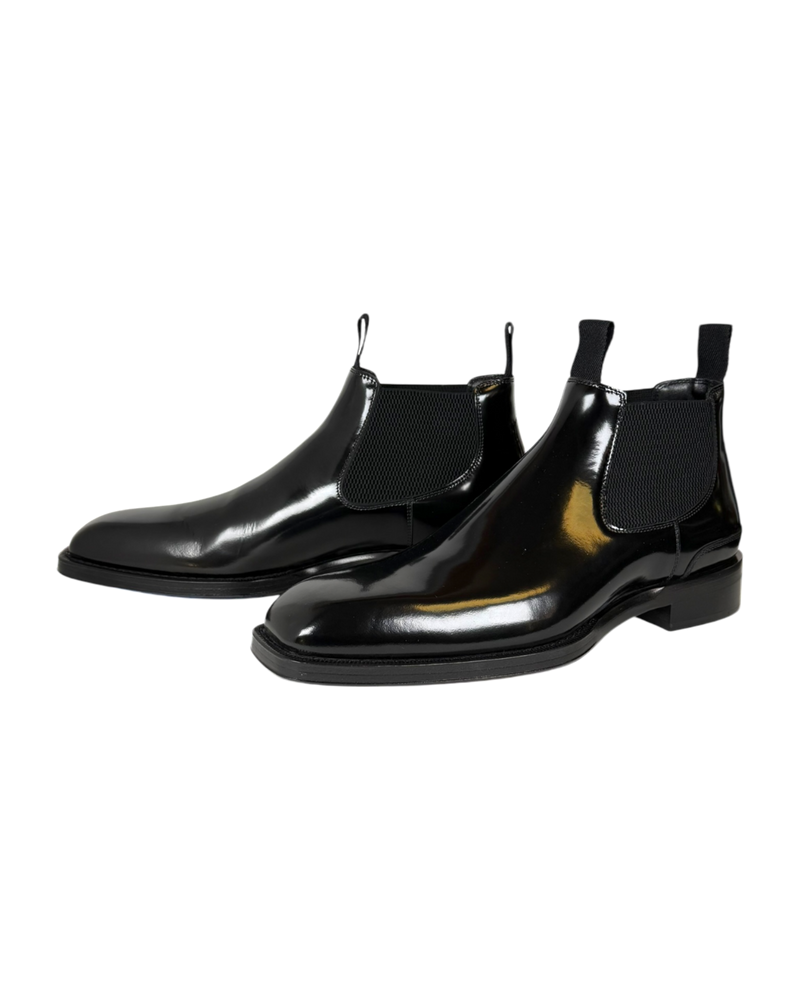 Burberry Patent Leather Chelsea Boot