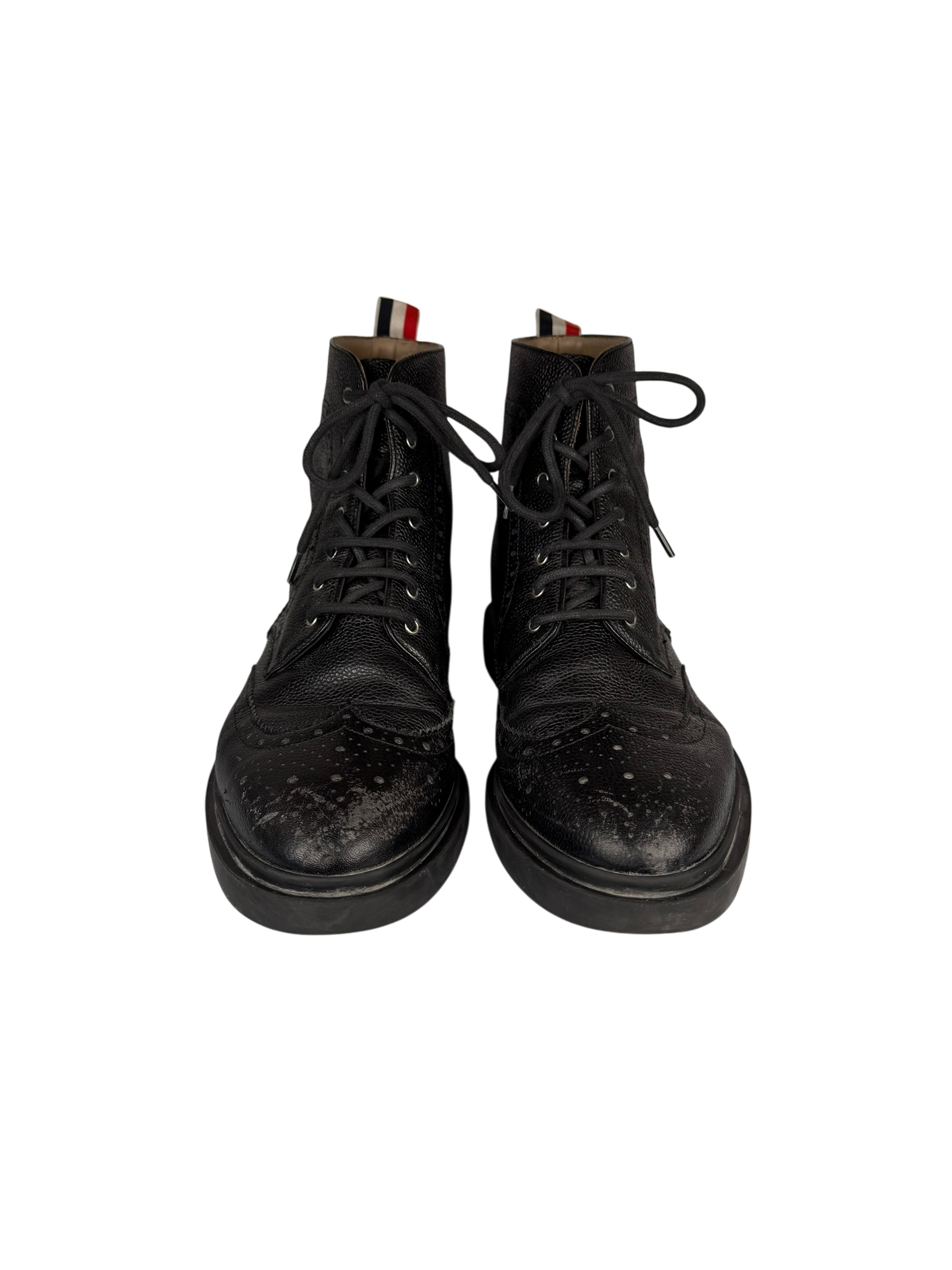 Thom Browne Pebble Grain Wingtip Boots