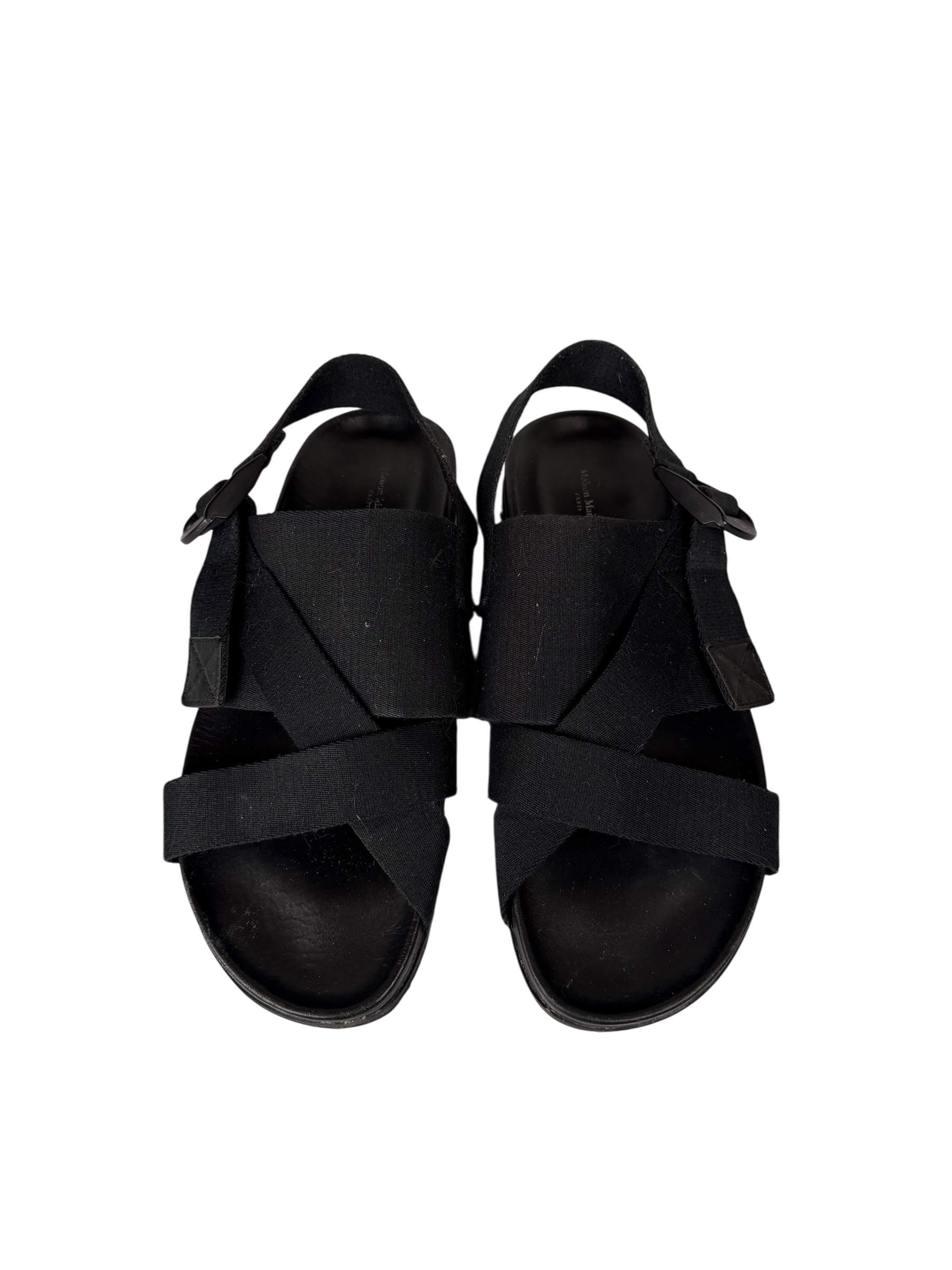 Maison Margiela Black Stretch Nylon Sandals