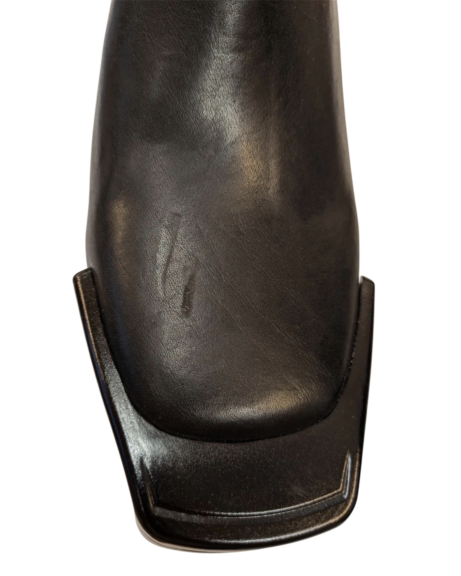 Rick Owens Leather Kiss Boots in Black