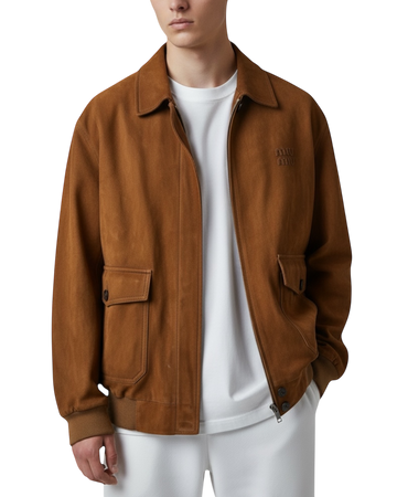Miu Miu Suede Blouson Jacket
