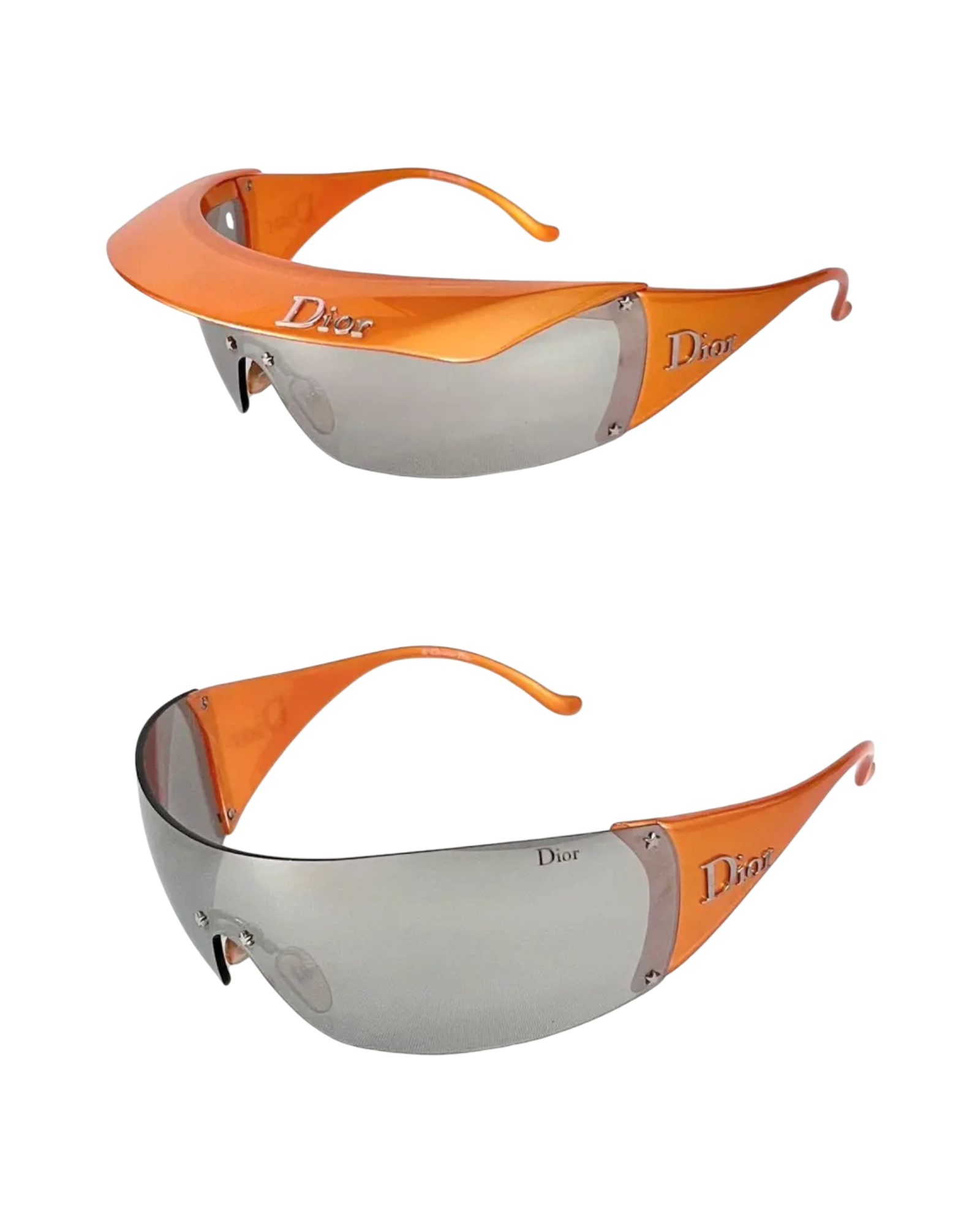 Dior 'Golf Visor' Sunglasses — Orange, One Size