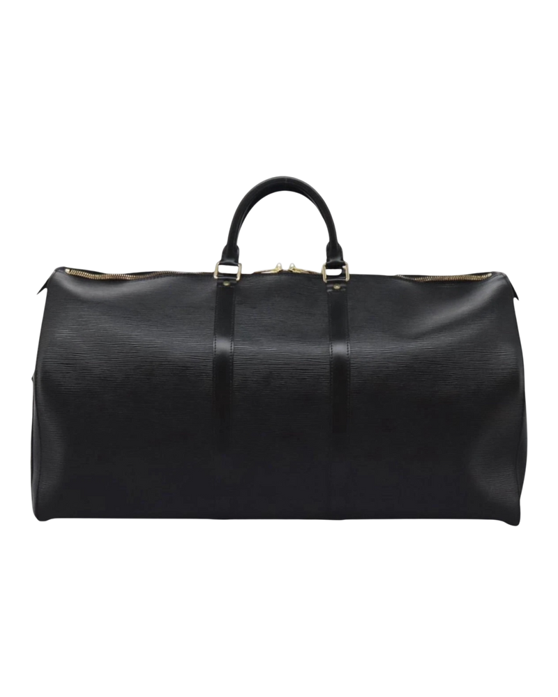Louis Vuitton Keepall Bag in Black Epi