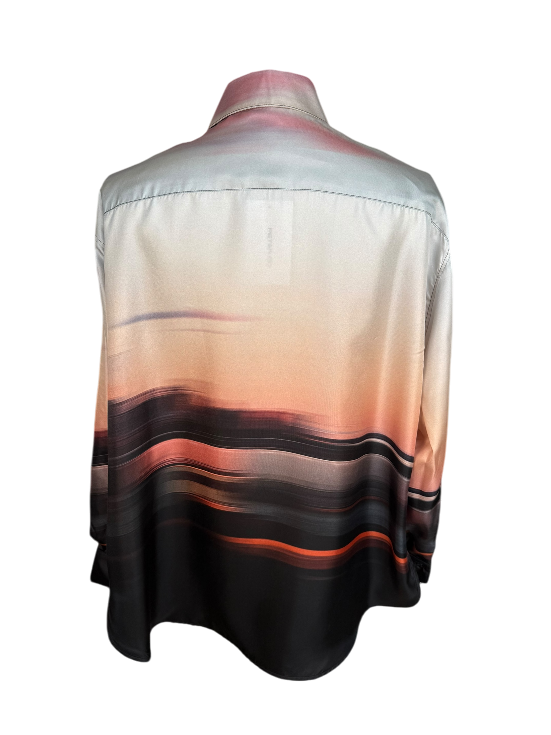 Peter Do Wrap Shirt in Blurred City