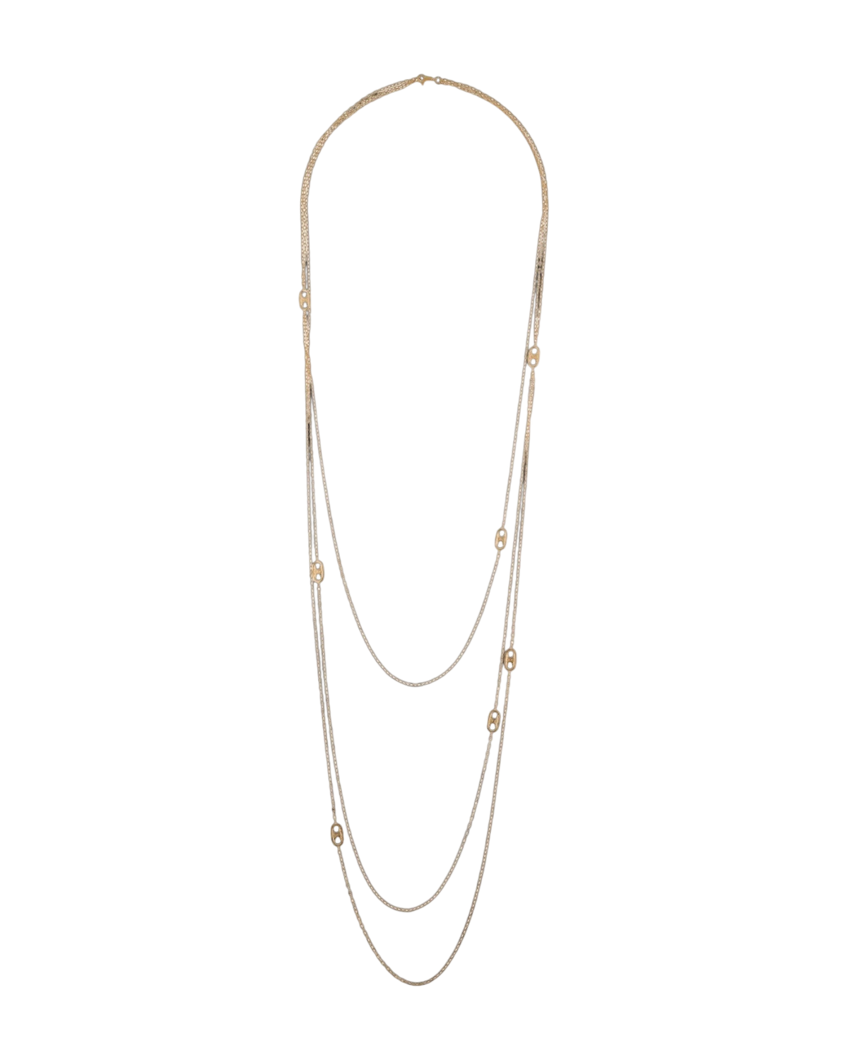 Celine Maillon Triomphe Sautoir Logo Station Necklace