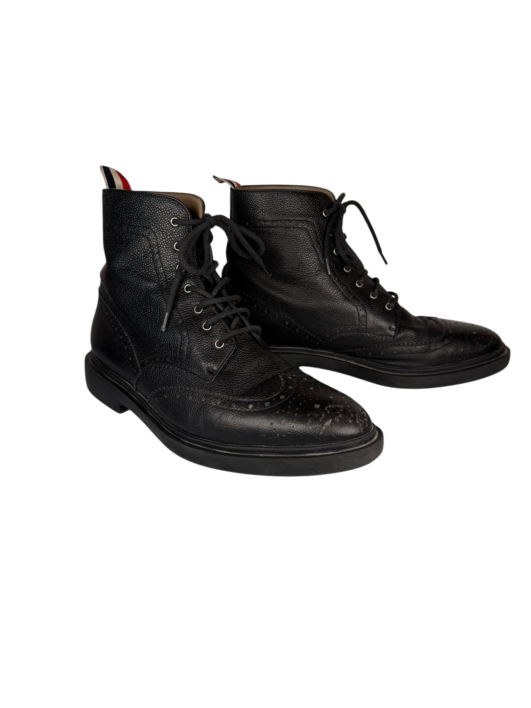 Thom Browne Pebble Grain Wingtip Boots