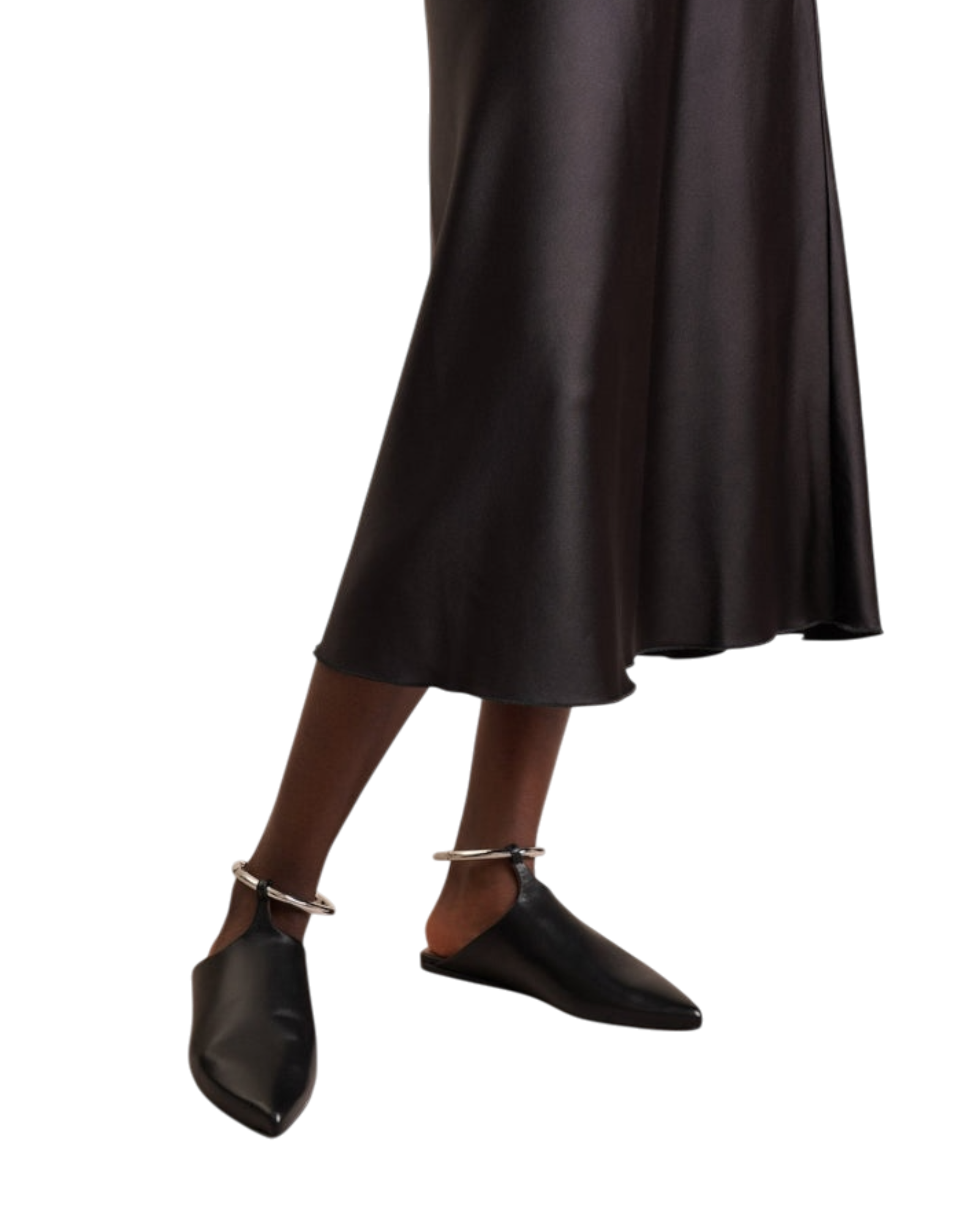 Alaïa Lambskin Ankle Strap Ballerina Flat — Black, Size US 8 / EU 38