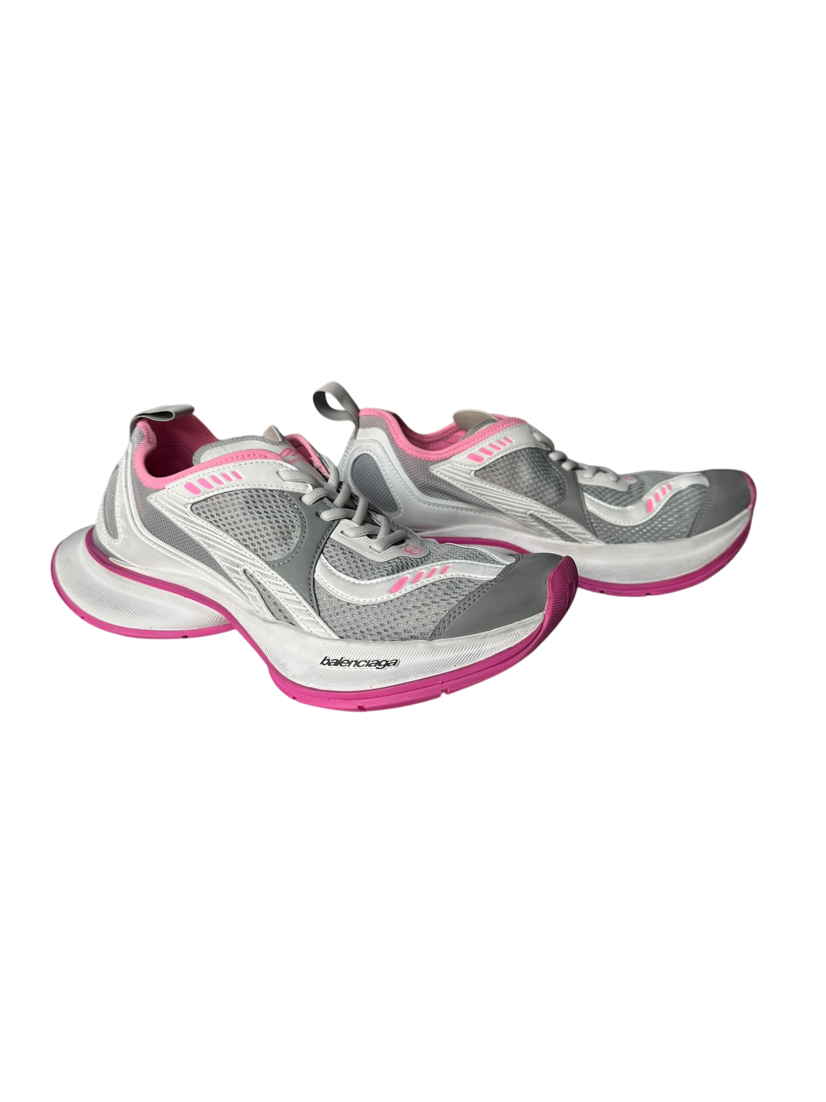 Balenciaga Circuit Sneakers in White/Grey/Pink