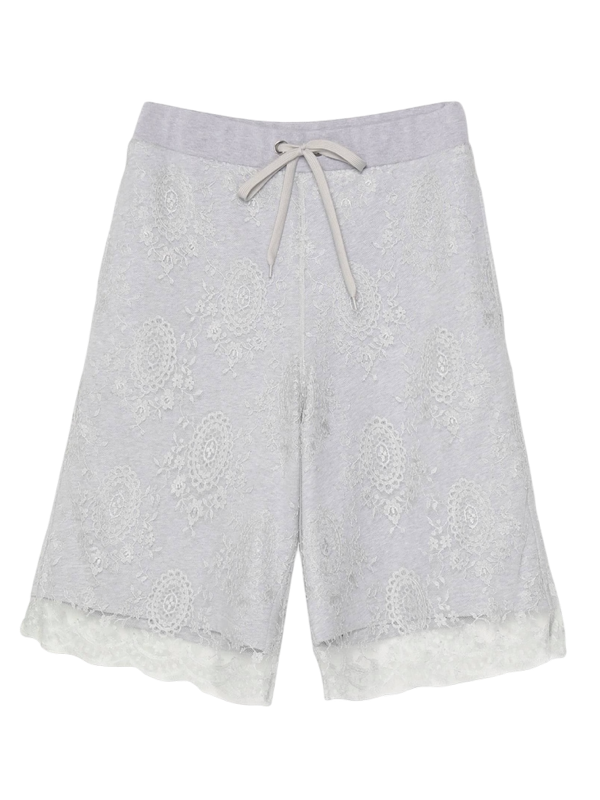 Burberry Lace-Trimmed Sweatshorts