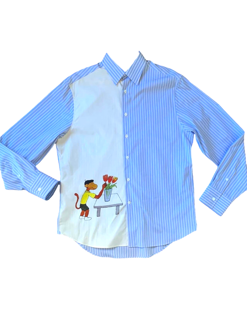 Lanvin Babar Monkey Button Down Shirt