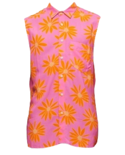 Jacquemus Le Chemise Frescu Sleeveless Shirt in Pink