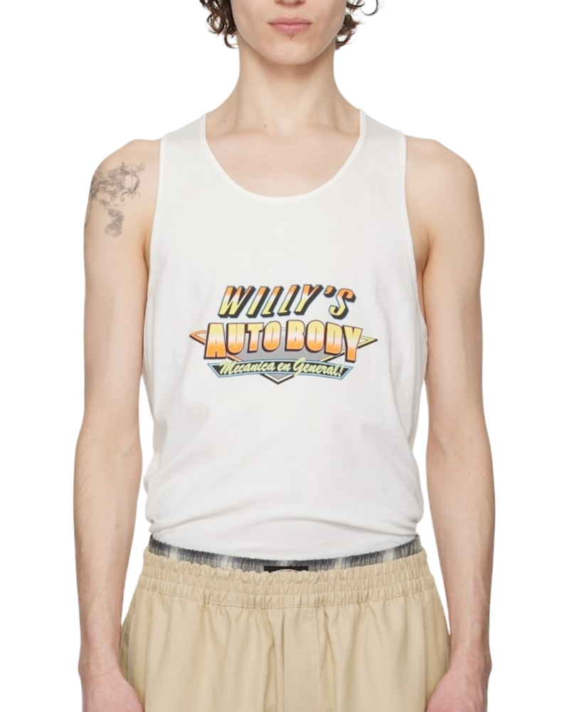 Willy Chavarria Off-White Auto Service Tank Top