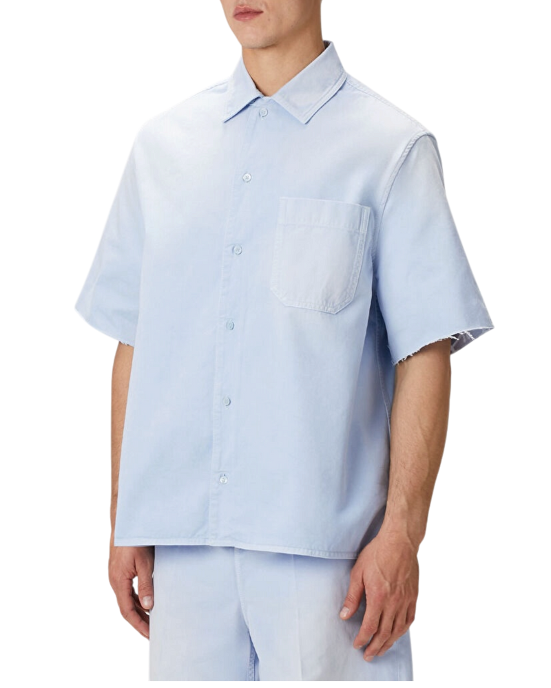Loewe x Paula's Ibiza Monogram Short-Sleeve Shirt — Blue, Size M / 39