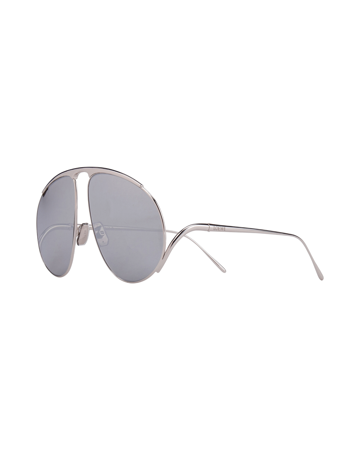 Loewe Hillock Sunglasses — Silver, LW40180U