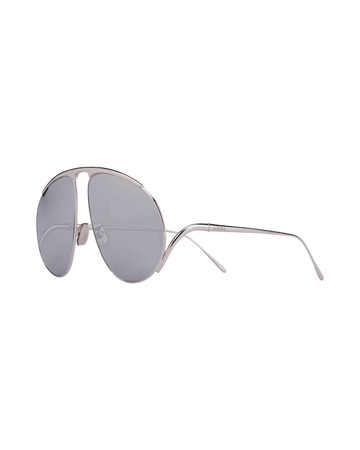 Loewe Hillock Sunglasses — Silver, LW40180U