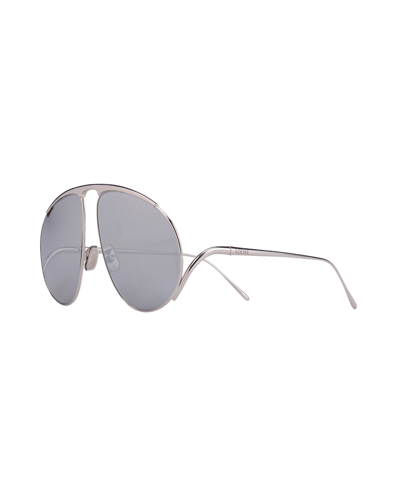 Loewe Hillock Sunglasses — Silver, LW40180U