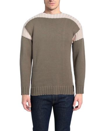 Fendi Two-Tone Intarsia Knit Jumper