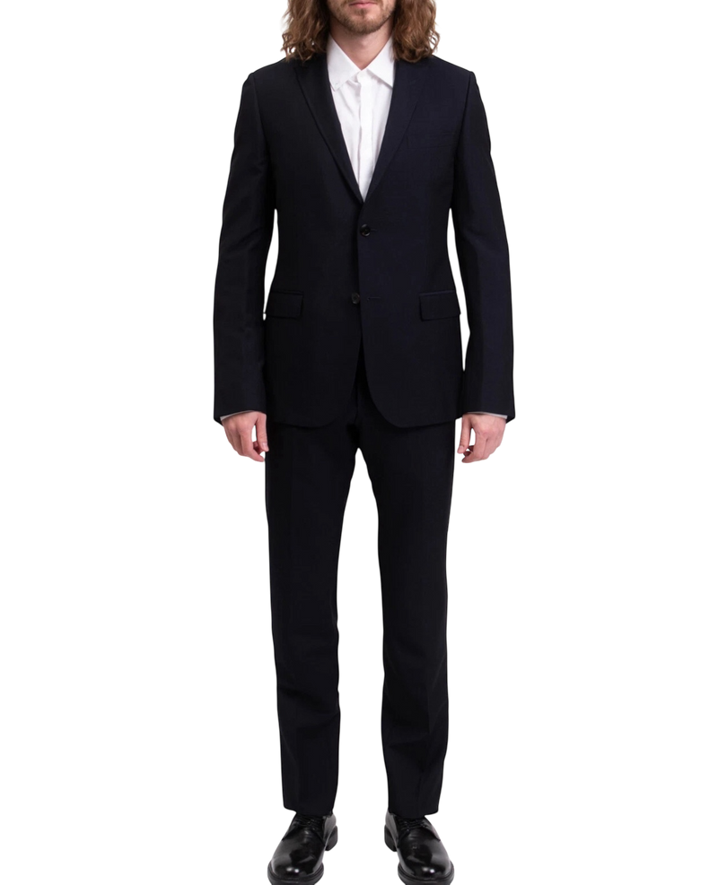 Gucci Checked Wool-Linen-Silk Two-Button Suit