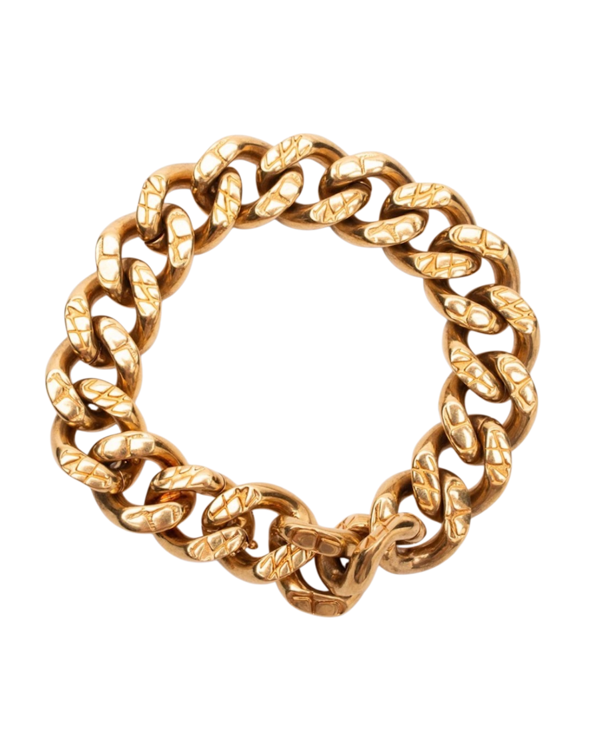 Celine Triomphe Gourmette Bracelet in Gold