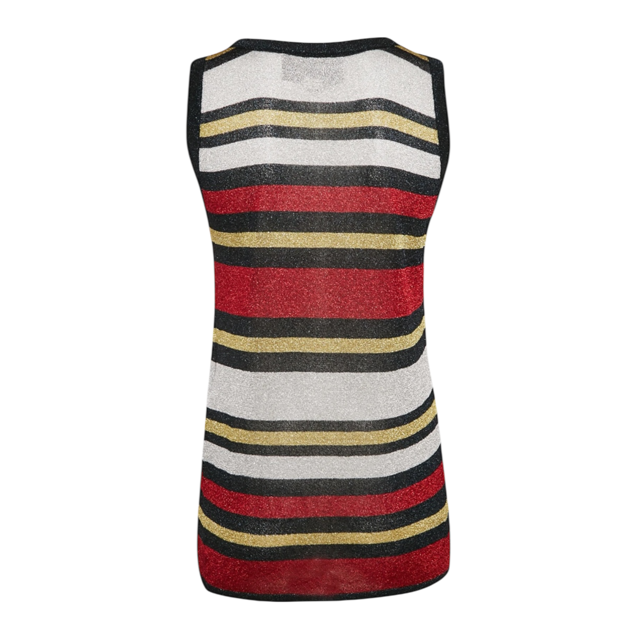 Gucci Multicolor Sleeveless Striped Top in Lurex