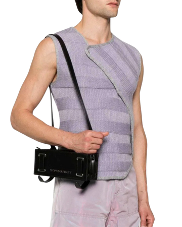 Y/Project Mini Accordion Shoulder Bag in Black