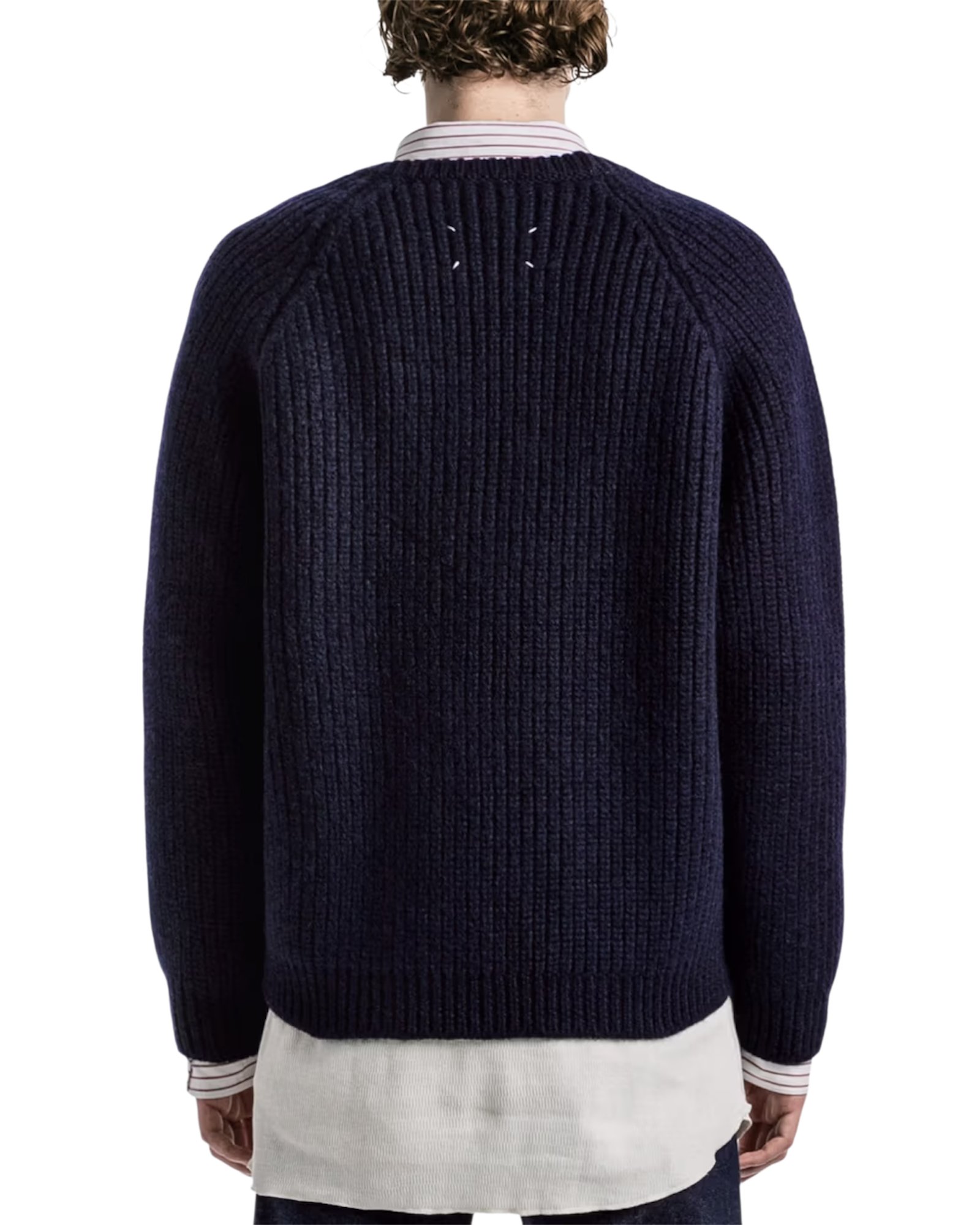 Maison Margiela Navy Layered Three-Piece Sweater