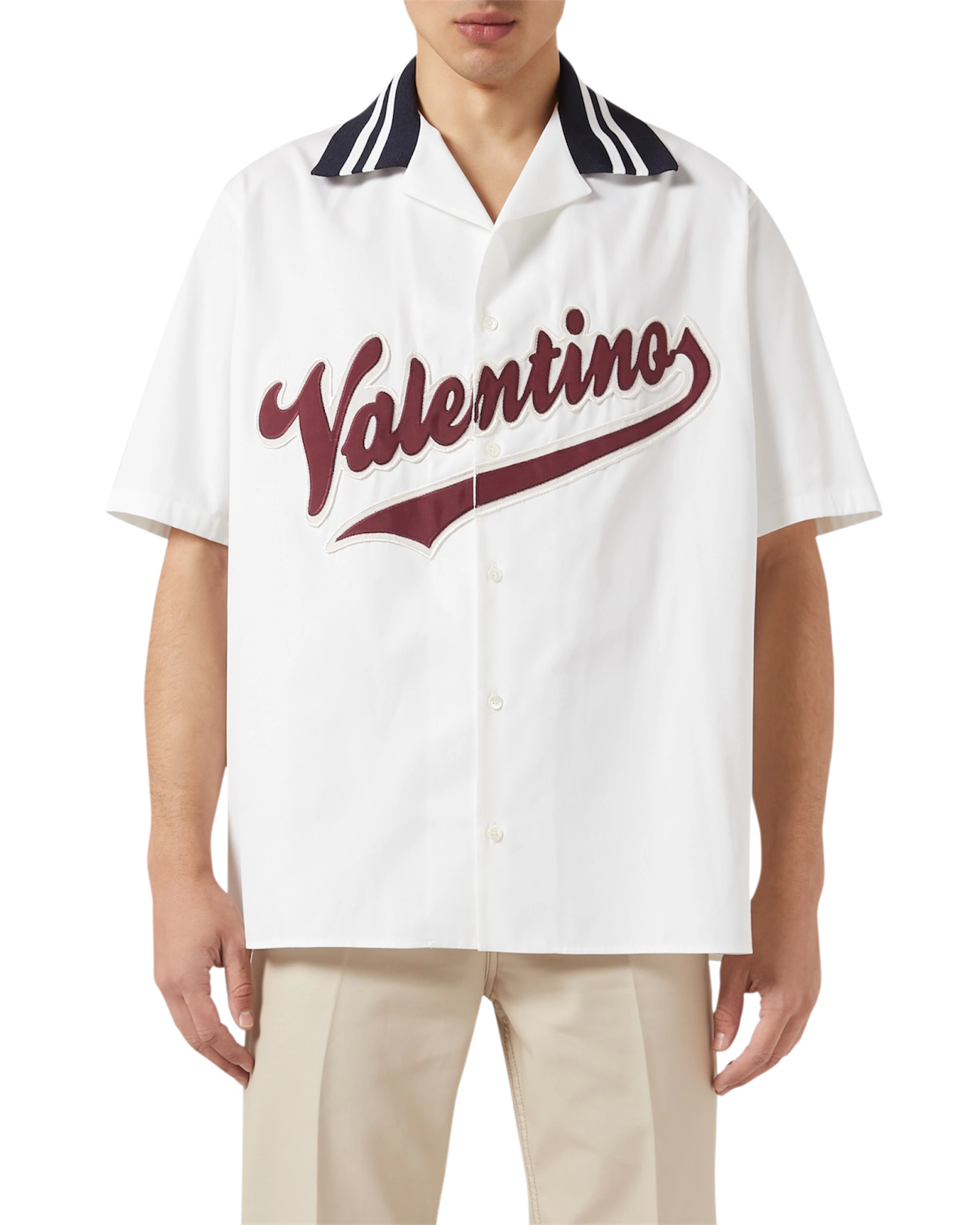 Valentino Baseball Logo Bowling Shirt